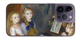 iPhone 14 pro Max用 背面 保護 フィルム 名画 プリント ルノワール カチュール・メンデスの娘たち( ピエール=オーギュスト・ルノワール Pierre-Auguste Renoir )