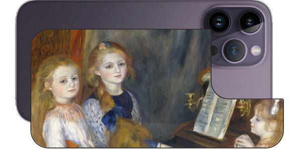 iPhone 14 pro Max用 背面 保護 フィルム 名画 プリント ルノワール カチュール・メンデスの娘たち（ ピエール＝オーギュスト・ルノワール Pierre-Auguste Renoir ）