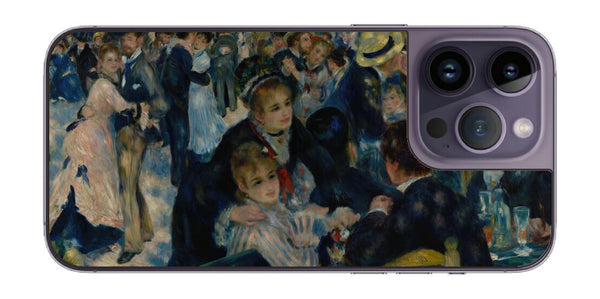 iPhone 14 pro Max用 背面 保護 フィルム 名画 プリント ルノワール ムーラン・ド・ラ・ギャレット（ ピエール＝オーギュスト・ルノワール Pierre-Auguste Renoir ）