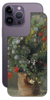 iPhone 14 pro Max用 背面 保護 フィルム 名画 プリント ルノワール 花瓶の花( ピエール=オーギュスト・ルノワール Pierre-Auguste Renoir )