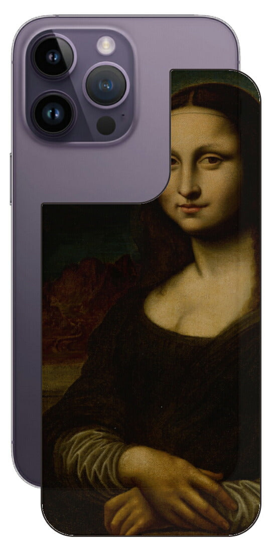 iPhone 14 pro Max用 背面 保護 フィルム 名画 プリント ダ・ヴィンチ モナリザ（ レオナルド・ダ・ヴィンチ Leonardo da Vinci ）