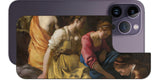 iPhone 14 pro Max用 背面 保護 フィルム 名画 プリント フェルメール ディアナとニンフたち ( ヨハネス・フェルメール Johannes Vermeer )