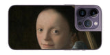 iPhone 14 pro Max用 背面 保護 フィルム 名画 プリント フェルメール 少女 ( ヨハネス・フェルメール Johannes Vermeer )