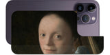 iPhone 14 pro Max用 背面 保護 フィルム 名画 プリント フェルメール 少女 ( ヨハネス・フェルメール Johannes Vermeer )