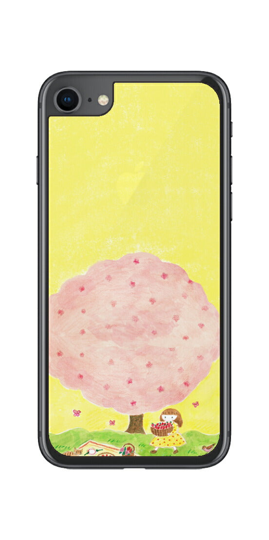 iPhone SE 2020 第2世代 / iPhone 8用 【コラボ プリント Design by よこお さとみ 003 】 背面 保護 フィルム 日本製