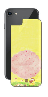 iPhone SE 2020 第2世代 / iPhone 8用 【コラボ プリント Design by よこお さとみ 003 】 背面 保護 フィルム 日本製