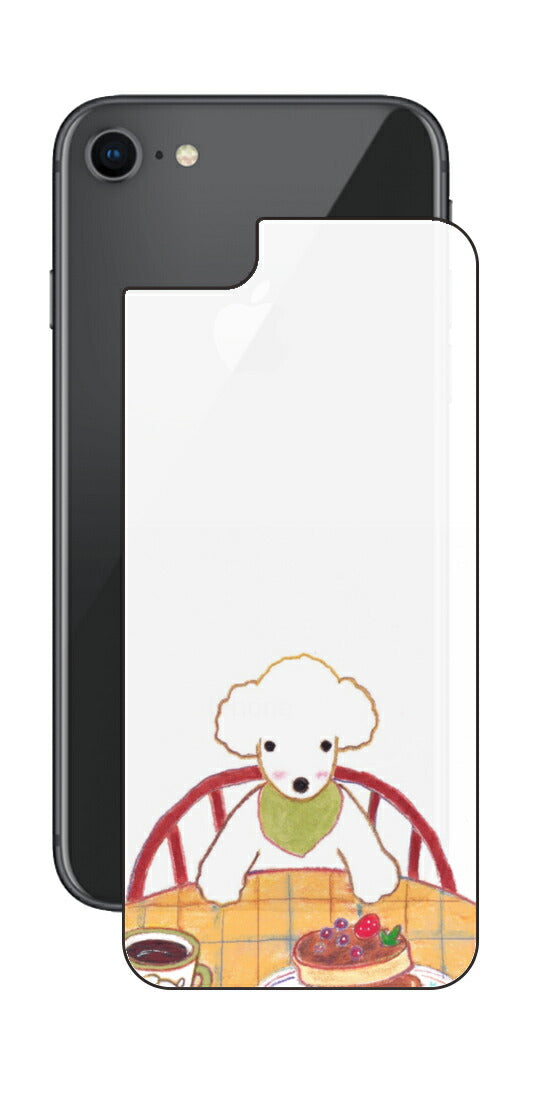iPhone SE 2020 第2世代 / iPhone 8用 【コラボ プリント Design by よこお さとみ 005 】 背面 保護 フィルム 日本製