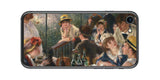 iPhone SE 第2世代用 背面 保護 フィルム 名画 プリント ルノワール 舟遊びをする人々の昼食( ピエール=オーギュスト・ルノワール Pierre-Auguste Renoir )