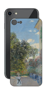 iPhone SE 第2世代用 背面 保護 フィルム 名画プリント クロード・モネ ( Claude Monet ) アルジャントゥイユの画家の家