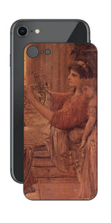 iPhone SE 第2世代用 背面 保護 フィルム 名画プリント グスタフ クリムト サッフォー