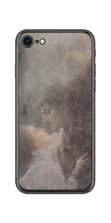 iPhone SE 第2世代用 背面 保護 フィルム 名画プリント グスタフ クリムト 愛