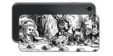 iPhone SE 第2世代用 背面 保護 フィルム 名画プリント ジョン・テニエル ( John Tenniel ) 帽子屋と三月ウサギとのお茶会の場面