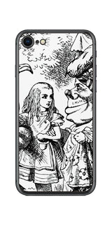 iPhone SE 第2世代用 背面 保護 フィルム 名画プリント ジョン・テニエル ( John Tenniel ) 侯爵夫人