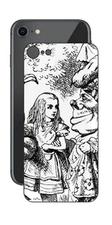 iPhone SE 第2世代用 背面 保護 フィルム 名画プリント ジョン・テニエル ( John Tenniel ) 侯爵夫人