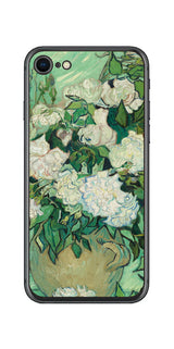 iPhone SE 第2世代用 背面 保護 フィルム 名画 プリント ゴッホ バラ( フィンセント ファン ゴッホ Vincent Willem van Gogh )