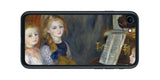 iPhone SE 2022 第3世代用 背面 保護 フィルム 名画 プリント ルノワール カチュール・メンデスの娘たち( ピエール=オーギュスト・ルノワール Pierre-Auguste Renoir )