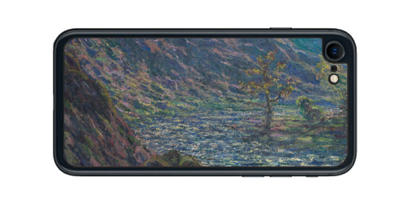 iPhone SE 2022 第3世代用 背面 保護 フィルム 名画プリント クロード・モネ （ Claude Monet ) 小クルーズ川