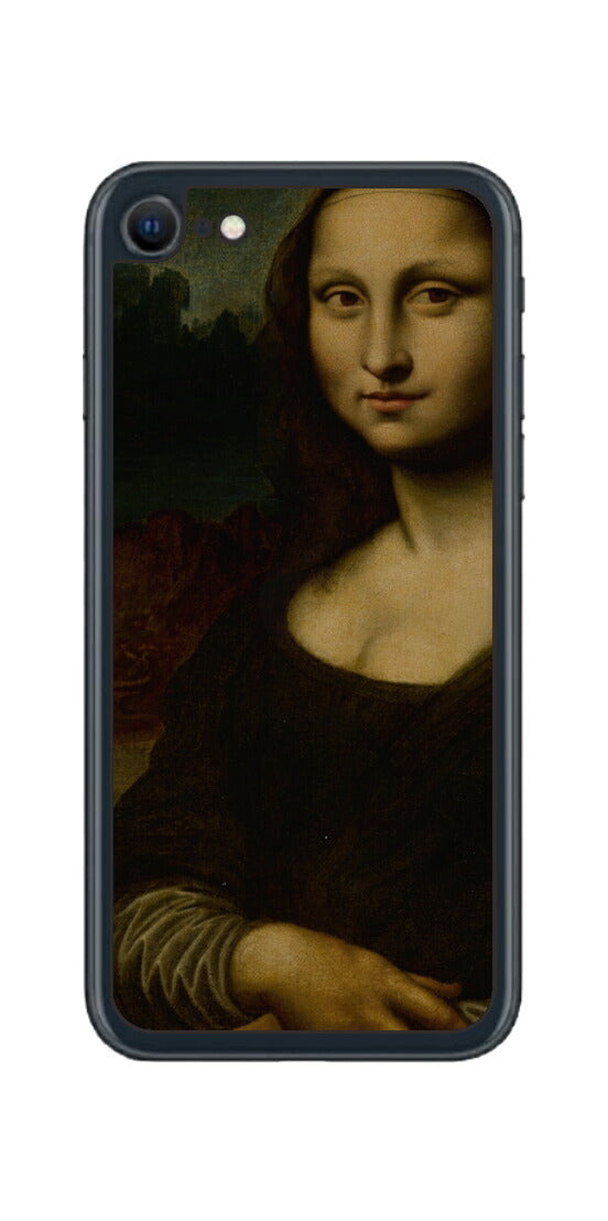 iPhone SE 2022 第3世代用 背面 保護 フィルム 名画 プリント ダ・ヴィンチ モナリザ（ レオナルド・ダ・ヴィンチ Leonardo da Vinci ）