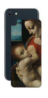 iPhone SE 2022 第3世代用 背面 保護 フィルム 名画 プリント ダ・ヴィンチ リッタの聖母( レオナルド・ダ・ヴィンチ Leonardo da Vinci )