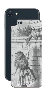 iPhone SE 2022 第3世代用 背面 保護 フィルム 名画プリント ジョン・テニエル ( John Tenniel ) ハンプティ・ダンプティ