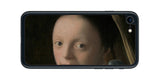 iPhone SE 2022 第3世代用 背面 保護 フィルム 名画 プリント フェルメール 少女 ( ヨハネス・フェルメール Johannes Vermeer )