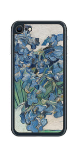 iPhone SE 2022 第3世代用 背面 保護 フィルム 名画 プリント ゴッホ アイリス( フィンセント ファン ゴッホ Vincent Willem van Gogh )