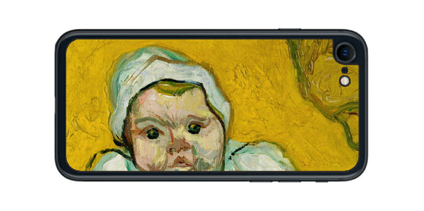 iPhone SE 2022 第3世代用 背面 保護 フィルム 名画 プリント ゴッホ ルーラン夫人と赤ちゃん（ フィンセント ファン ゴッホ Vincent Willem van Gogh ）