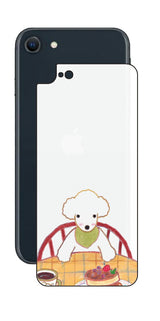 iPhone SE 2022 第3世代用 【コラボ プリント Design by よこお さとみ 005 】 背面 保護 フィルム 日本製