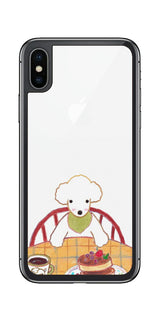 iPhone X用 【コラボ プリント Design by よこお さとみ 005 】 背面 保護 フィルム 日本製