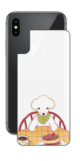 iPhone X用 【コラボ プリント Design by よこお さとみ 005 】 背面 保護 フィルム 日本製