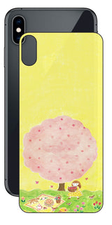 iPhone XS Max用 【コラボ プリント Design by よこお さとみ 003 】 背面 保護 フィルム 日本製