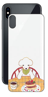 iPhone XS Max用 【コラボ プリント Design by よこお さとみ 005 】 背面 保護 フィルム 日本製