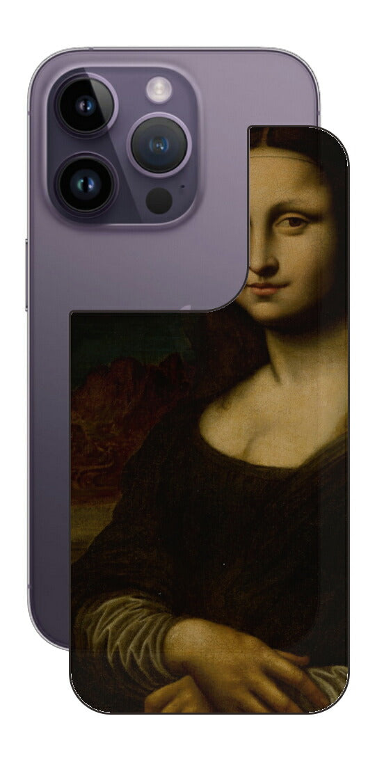 iPhone 14 pro用 背面 保護 フィルム 名画 プリント ダ・ヴィンチ モナリザ（ レオナルド・ダ・ヴィンチ Leonardo da Vinci ）