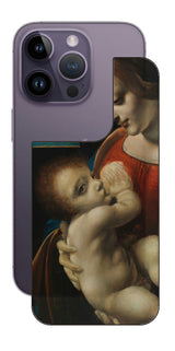 iPhone 14 pro用 背面 保護 フィルム 名画 プリント ダ・ヴィンチ リッタの聖母( レオナルド・ダ・ヴィンチ Leonardo da Vinci )
