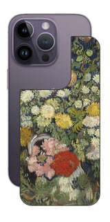 iPhone 14 pro用 背面 保護 フィルム 名画 プリント ゴッホ 花瓶の花の花束( フィンセント ファン ゴッホ Vincent Willem van Gogh )