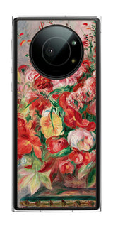 Leica Leitz Phone 1用 背面 保護 フィルム 名画 プリント ルノワール 花々のバスケット( ピエール=オーギュスト・ルノワール Pierre-Auguste Renoir )