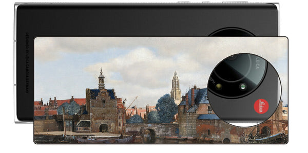 Leica Leitz Phone 1用 背面 保護 フィルム 名画 プリント フェルメール デルフトの眺望 （ ヨハネス・フェルメール Johannes Vermeer ）
