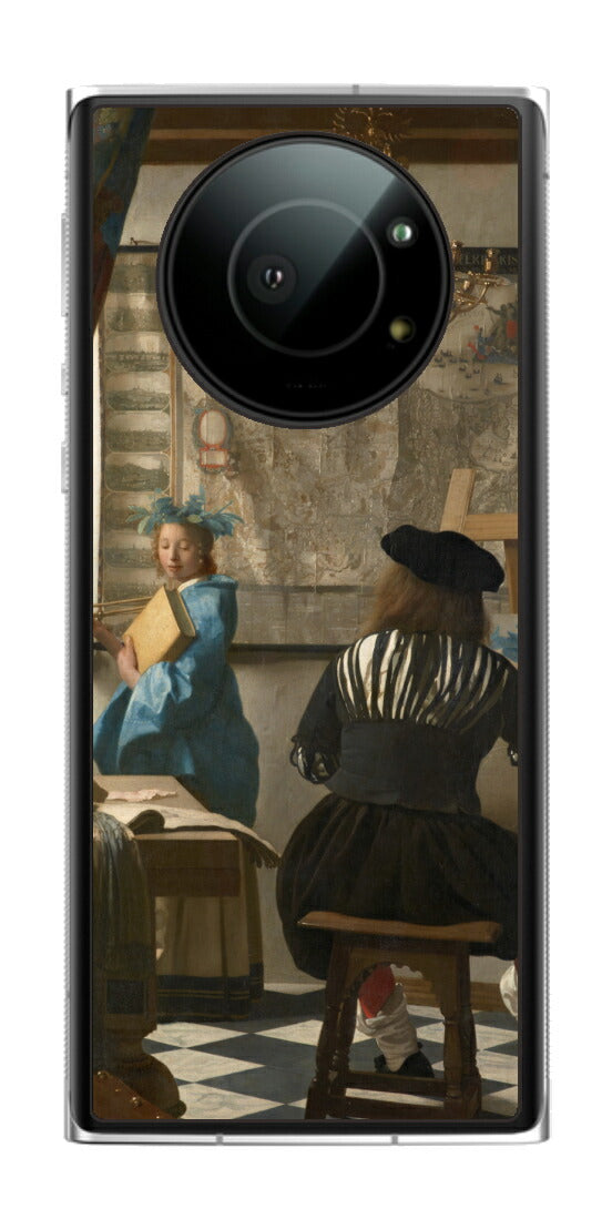 Leica Leitz Phone 1用 背面 保護 フィルム 名画 プリント フェルメール 絵画の芸術 （ ヨハネス・フェルメール Johannes Vermeer ）