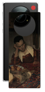 Leica Leitz Phone 1用 背面 保護 フィルム 名画 プリント フェルメール 眠っているメイド ( ヨハネス・フェルメール Johannes Vermeer )