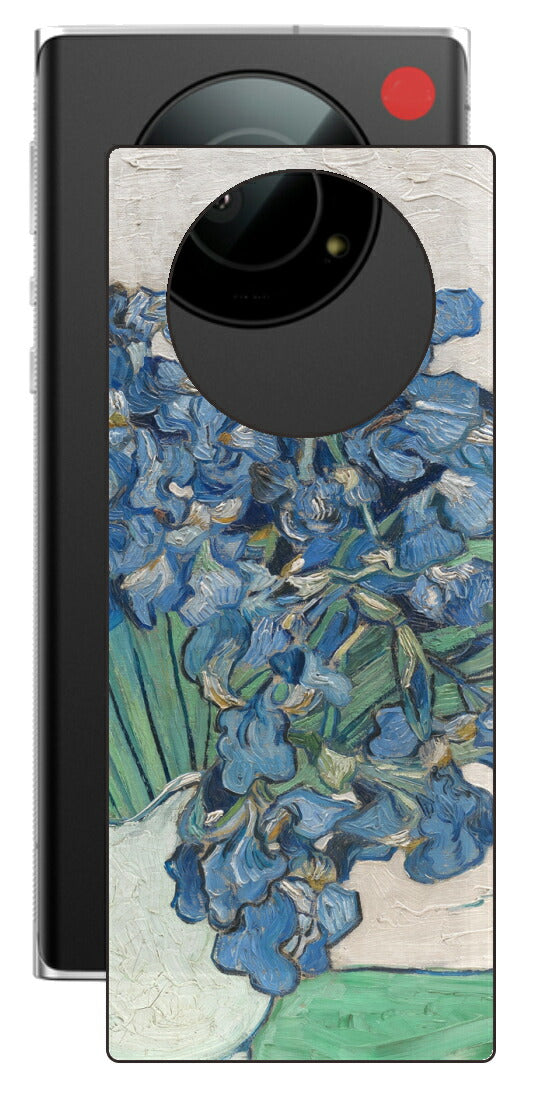 Leica Leitz Phone 1用 背面 保護 フィルム 名画 プリント ゴッホ アイリス（ フィンセント ファン ゴッホ Vincent Willem van Gogh ）