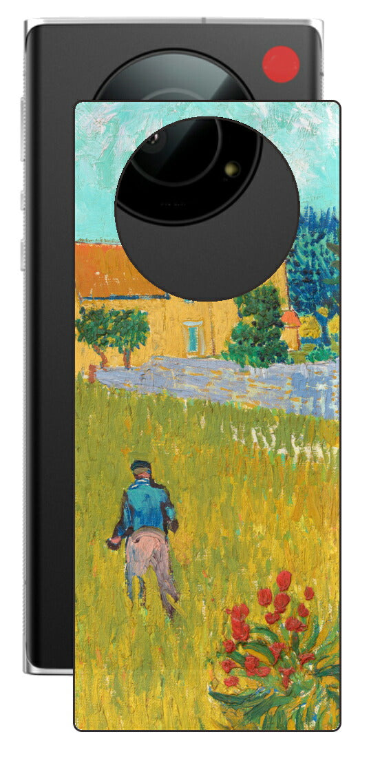 Leica Leitz Phone 1用 背面 保護 フィルム 名画 プリント ゴッホ プロヴァンスの農家（ フィンセント ファン ゴッホ Vincent Willem van Gogh ）