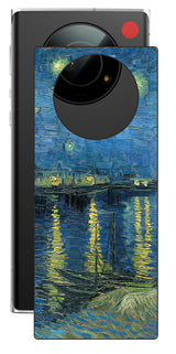 Leica Leitz Phone 1用 背面 保護 フィルム 名画 プリント ゴッホ ローヌの星月夜( フィンセント ファン ゴッホ Vincent Willem van Gogh )
