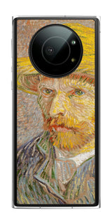 Leica Leitz Phone 1用 背面 保護 フィルム 名画 プリント ゴッホ 麦わらの自画像( フィンセント ファン ゴッホ Vincent Willem van Gogh )