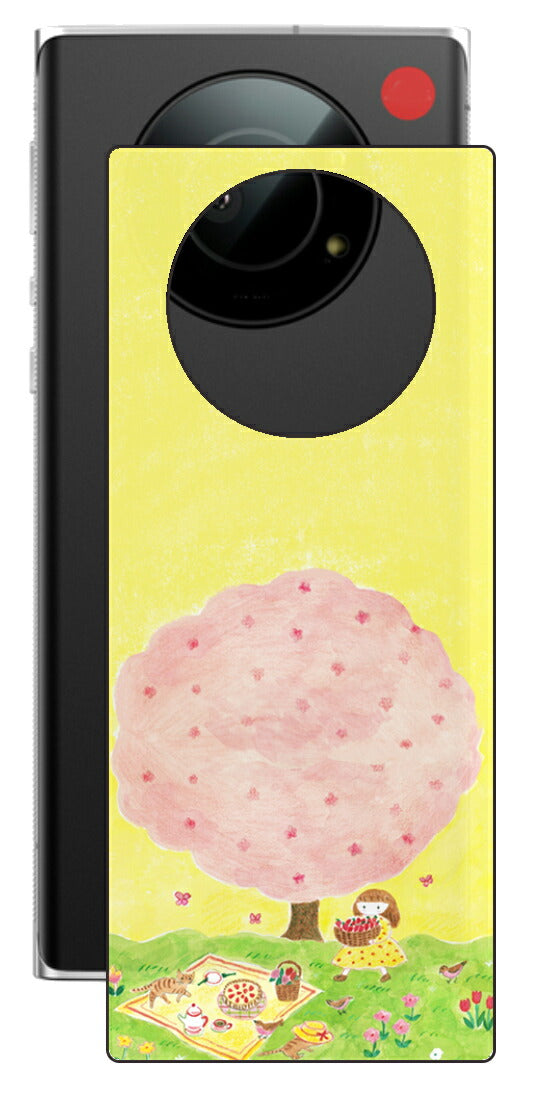 Leica Leitz Phone 1用 【コラボ プリント Design by よこお さとみ 003 】 背面 保護 フィルム 日本製
