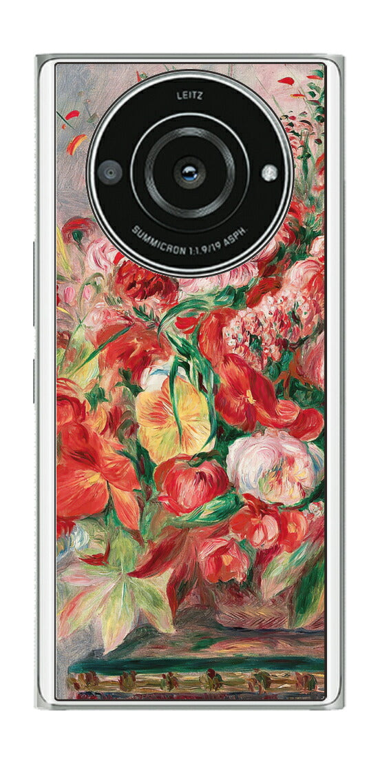 Leica Leitz Phone 2用 背面 保護 フィルム 名画 プリント ルノワール 花々のバスケット（ ピエール＝オーギュスト・ルノワール Pierre-Auguste Renoir ）