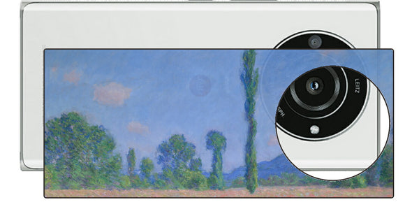 Leica Leitz Phone 2用 背面 保護 フィルム 名画プリント クロード・モネ （ Claude Monet ) ポプラとポピー
