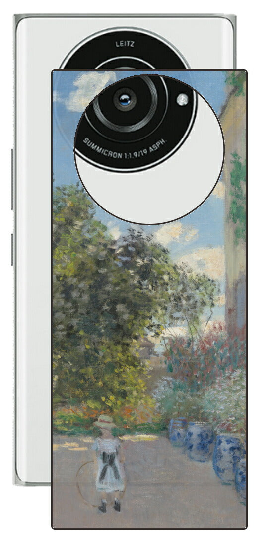 Leica Leitz Phone 2用 背面 保護 フィルム 名画プリント クロード・モネ （ Claude Monet ) アルジャントゥイユの画家の家