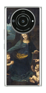 Leica Leitz Phone 2用 背面 保護 フィルム 名画 プリント ダ・ヴィンチ 岩窟の聖母( レオナルド・ダ・ヴィンチ Leonardo da Vinci )