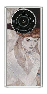 Leica Leitz Phone 2 SoftBank用 背面 保護 フィルム 名画プリント グスタフ クリムト 黒の羽根帽子