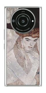 Leica Leitz Phone 2 SoftBank用 背面 保護 フィルム 名画プリント グスタフ クリムト 黒の羽根帽子